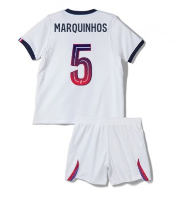 Paris Saint-Germain Marquinhos #5 Udebanetrøje Børn 2026-27 Kortærmet (+ Korte bukser)
